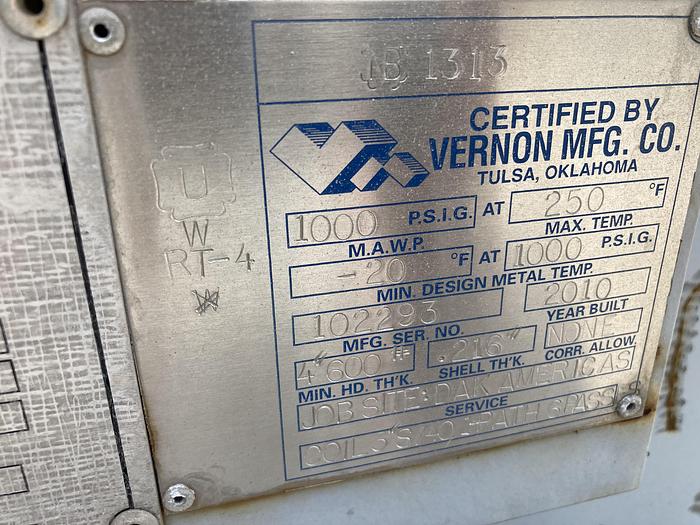 Used Used Engineering Technology Inc 47.5 sq ft. Indirect heater Coil.