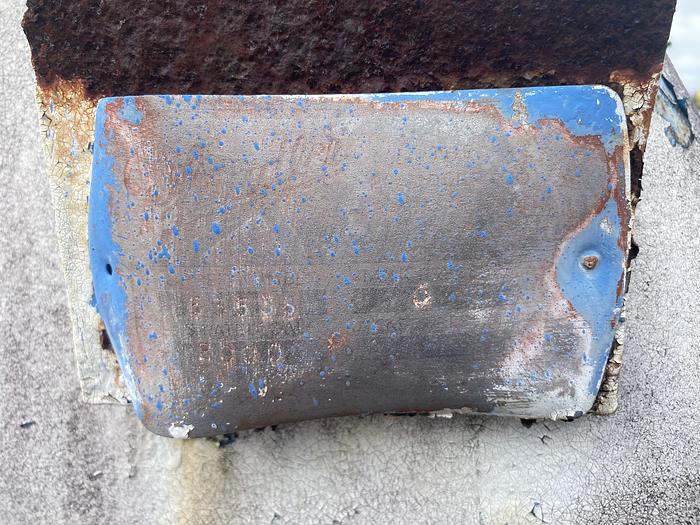 Used Pfaudler approximately 2000 gallon horizontal glass lined tank