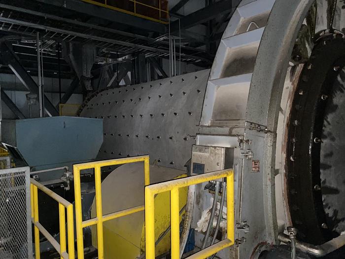 Used Used FFE Minerals single compartment tube mill wet grinding ball mill