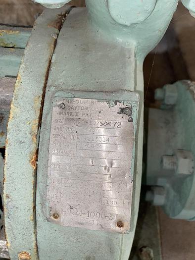 Used Used Durco Model 3 X 2-10/72 stainless steel centrifugal pump