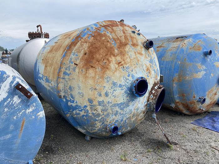 Used Pfaudler 2000 gallon glass lined jacketed chemstor tank