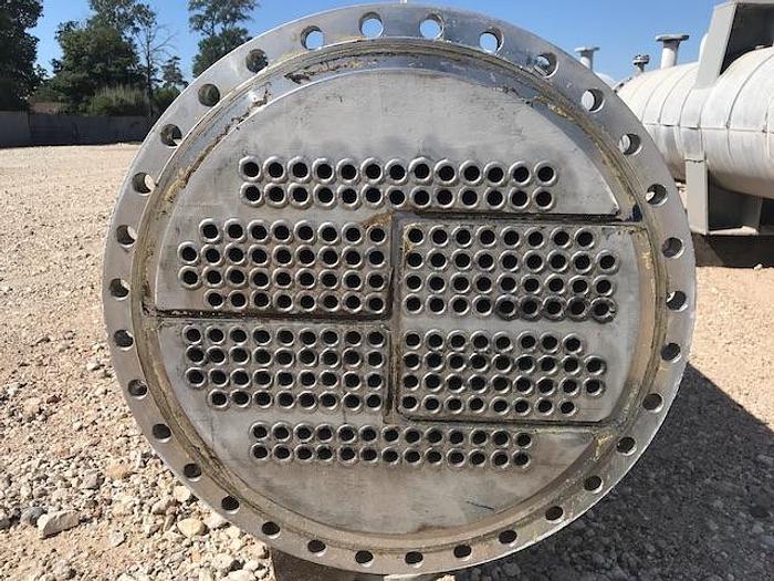 Used Used Sistersville Tank Works Incorporated approximately 745 square foot 316L stainless steel Shell and Tube Heat Exchanger
