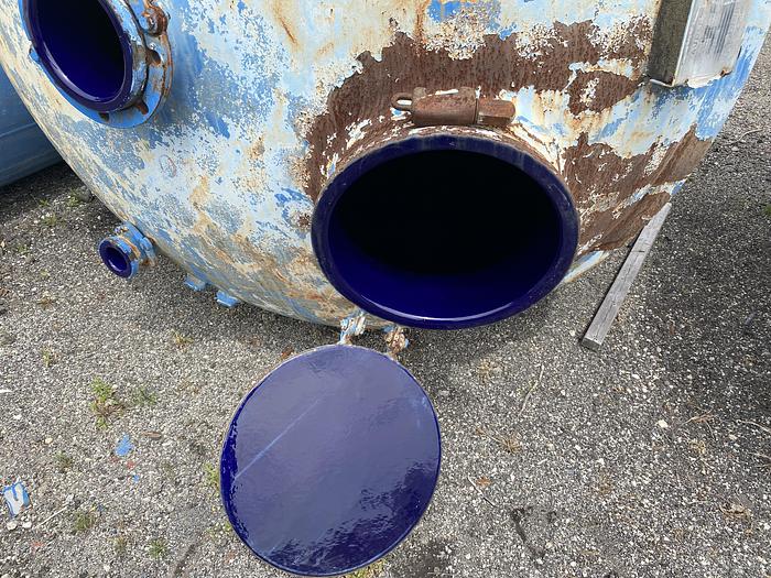 Used Pfaudler 2000 gallon glass lined jacketed chemstor tank