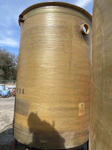 Used Used Beckart Environmental Inc. 2800 gallon vertical fiberglass mix tank