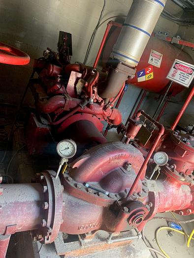 Used Used complete diesel fire pump skidded building