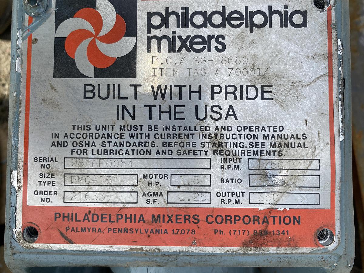 Used Used Philadelphia Model PMG-15 mixer
