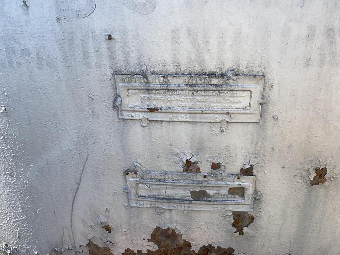 Used Used approximately 20,000 gallon vertical carbon steel storage tank