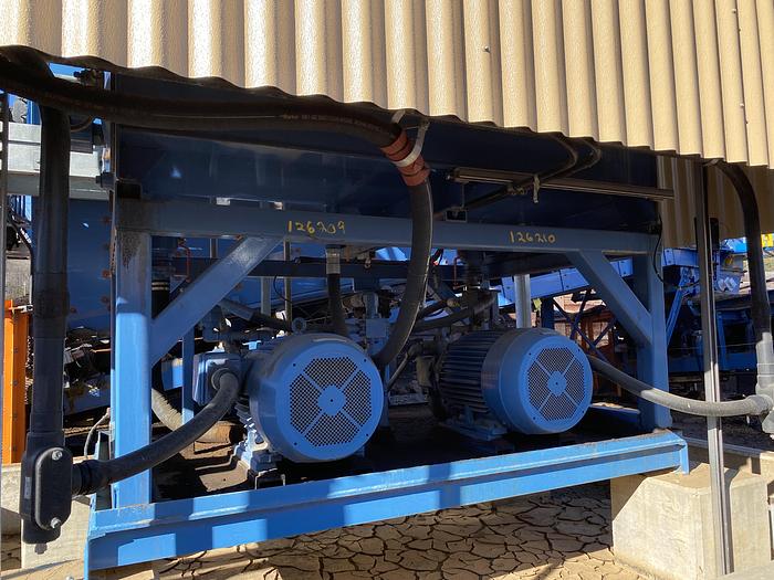 Used Used Bruks 70' Back-On Truck Dump with optimized smooth cargo flow receiving hopper