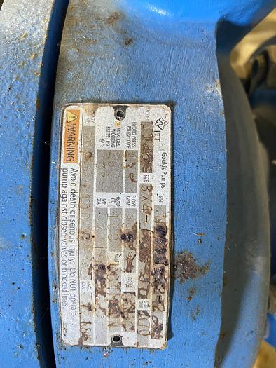 Used Used Goulds 3196 size 3X4-7 carbon steel centrifugal pump