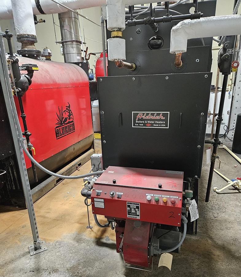 Used Used Aldrich Heat-Pak Model A3S5-85-G/A3S5R-C-85-G 85HP low pressure, hot water boilers