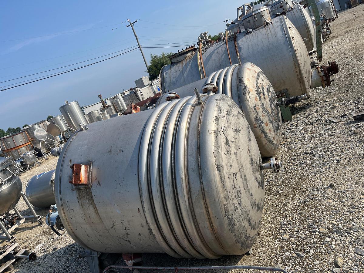 Used Nolte approximately 500 gallon stainless steel reactor