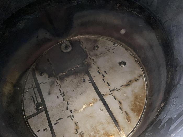 Used Used Wolfe Mechanical approximately 12,600 gallon 304L stainless steel vertical tank