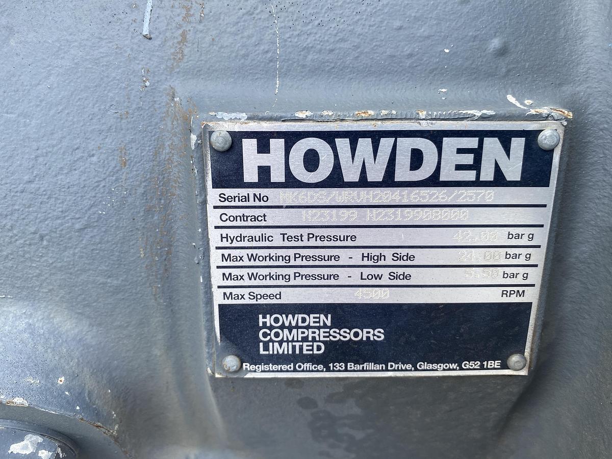 Used Used Howden Model WRVH20416526 Compressor