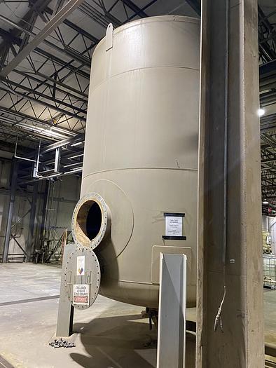 Used Used Gaston County approximately 8000 gallon 304 stainless steel vertical tank