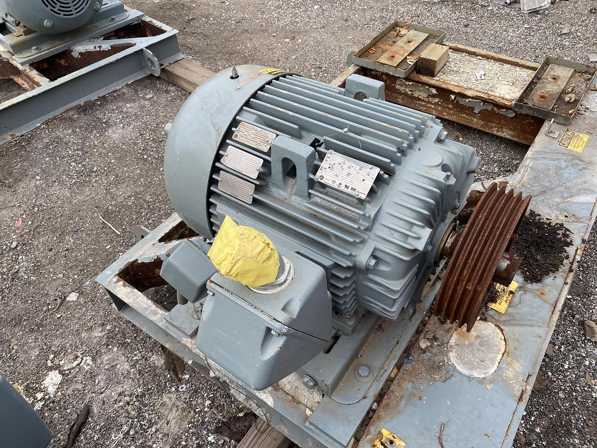 Used (3) Used  75 HP GE Extra Severe Duty AC Motors