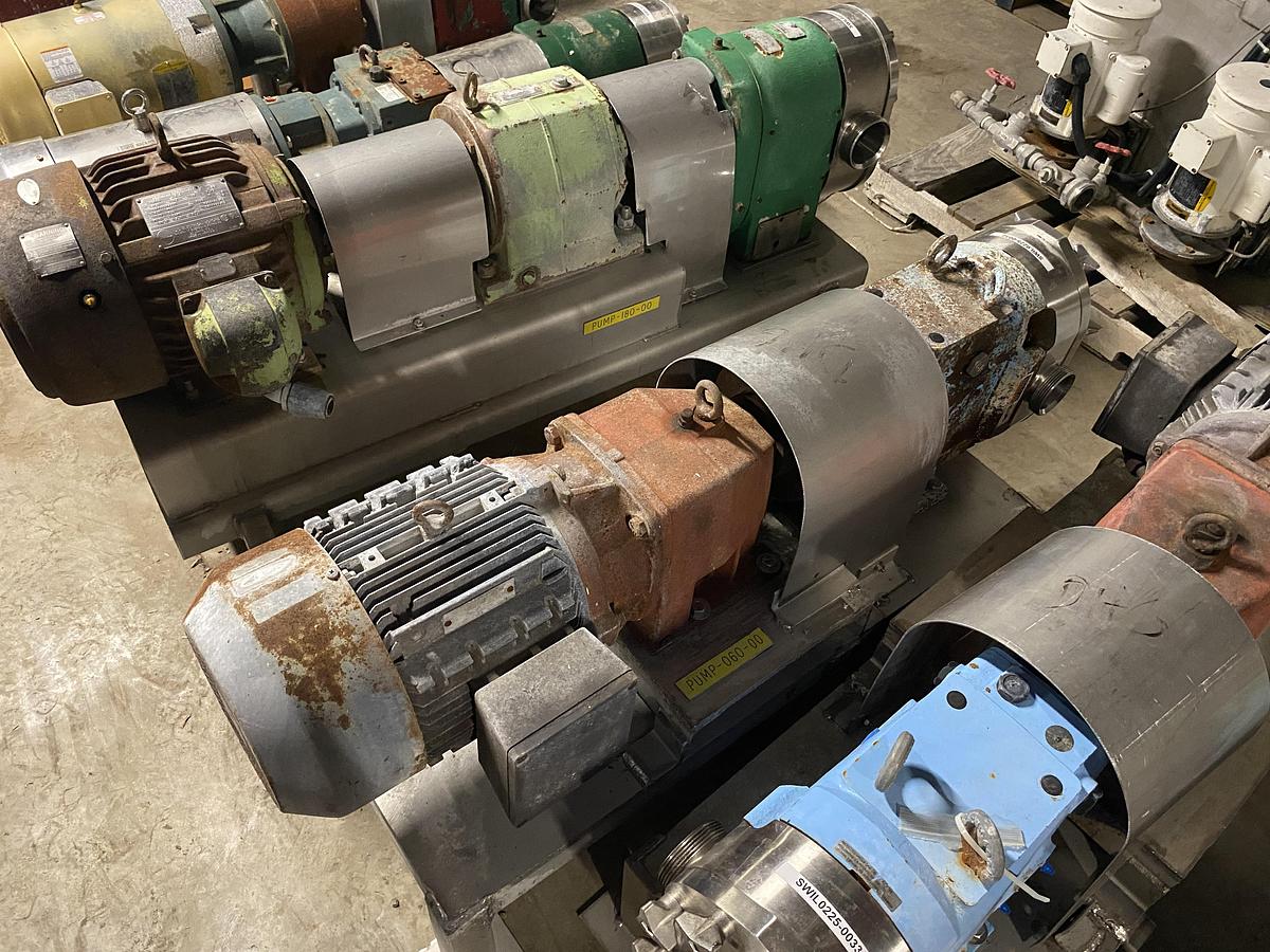 Used Used Waukesha Cherry Burrell sanitary Rotary Pump Model 060