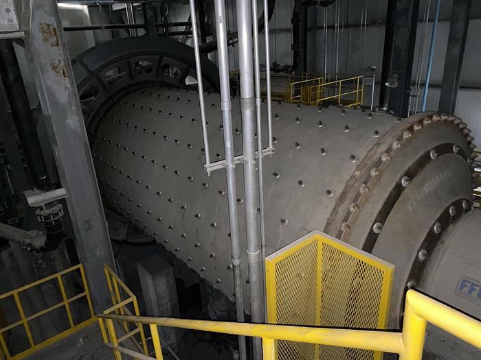 Used Used FFE Minerals single compartment tube mill wet grinding ball mill