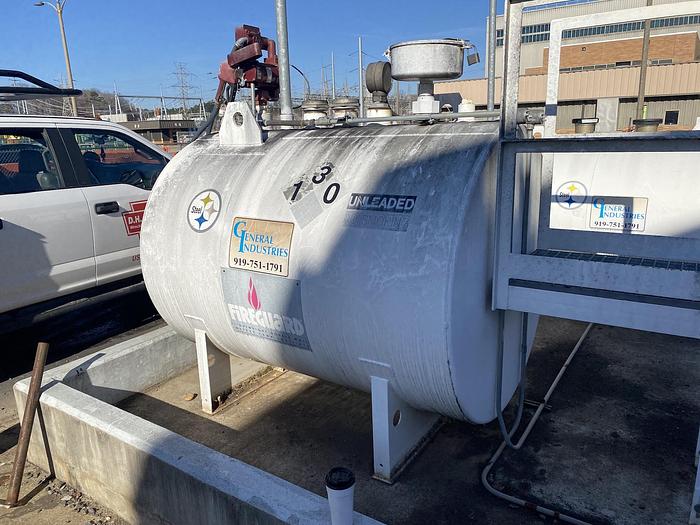 Used Used General Industries approximately 500 gallon FireGuard horizontal fuel tank.
