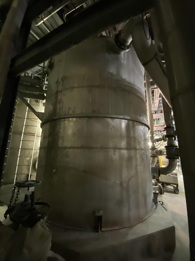 Used Used Erected Steel Products 14,000 gallon 316L stainless steel vertical tank