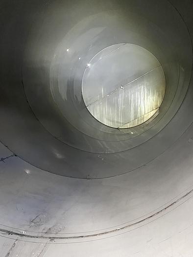 Used Used Whiting Metals Inc.  approximately 13,500 gallon vertical 304 stainless steel storage tank