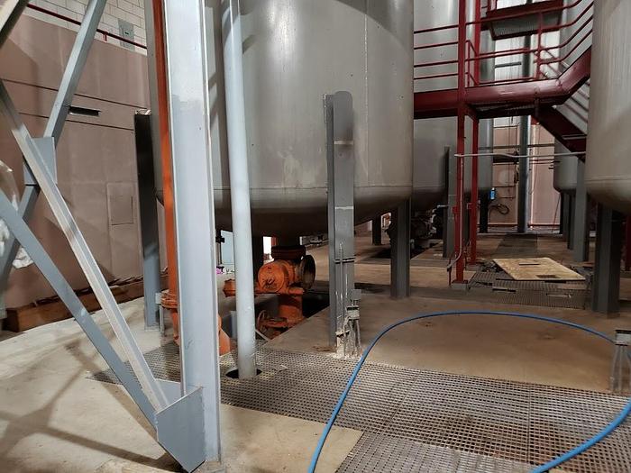 Used Used Buffalo Steel Div. approximately 17,000 gallon vertical carbon steel pressure tanks