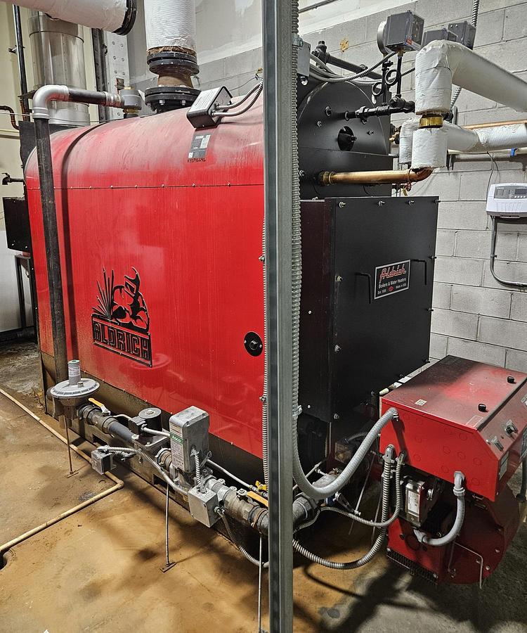 Used Used Aldrich Heat-Pak Model A3S5-85-G/A3S5R-C-85-G 85HP low pressure, hot water boilers