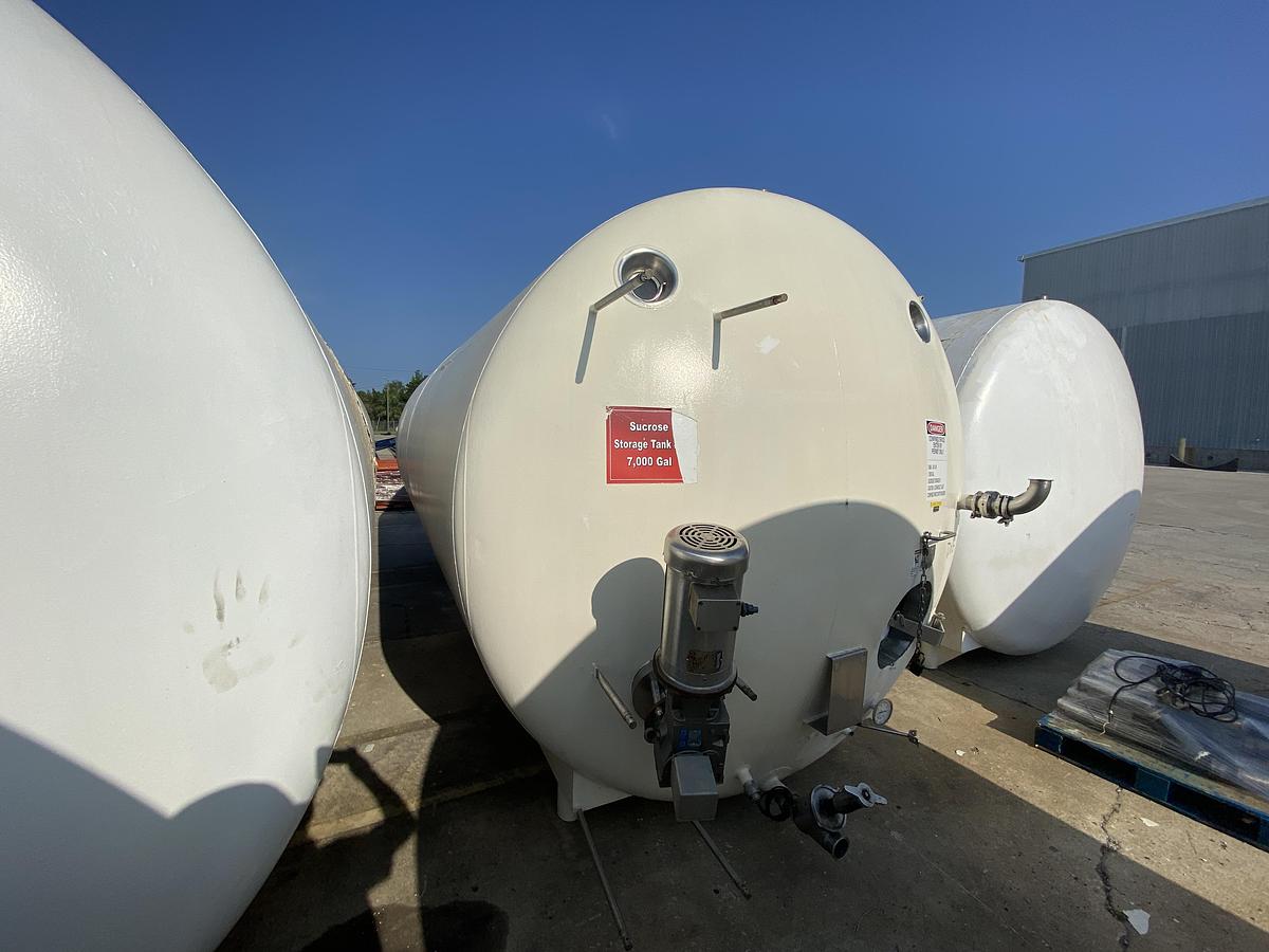 Used Used Walker 7000 gallon 304L Model HHT, horizontal insulated tank.