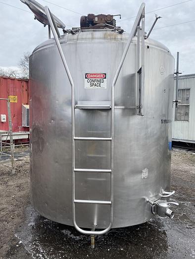 Used Cherry Burrell approximately 1500 gallon 304 stainless steel jacketed processor