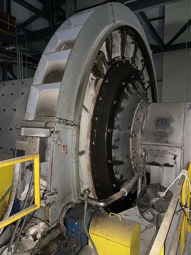 Used Used FFE Minerals single compartment tube mill wet grinding ball mill