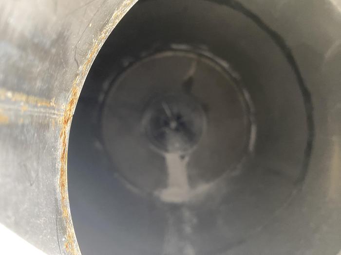 Used Used approximately 2,000 gallon stainless steel vertical tank