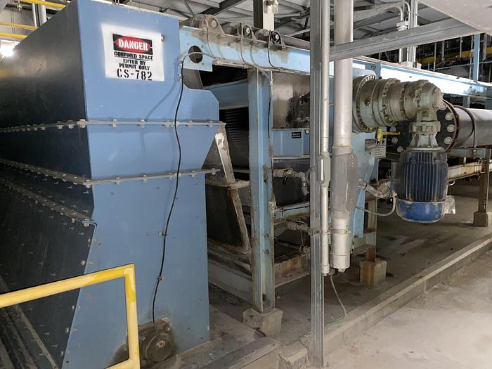 Used Used Dorr-Oliver Model 3M43 EIMCO-Extractor 43 square meter horizontal vacuum belt filter