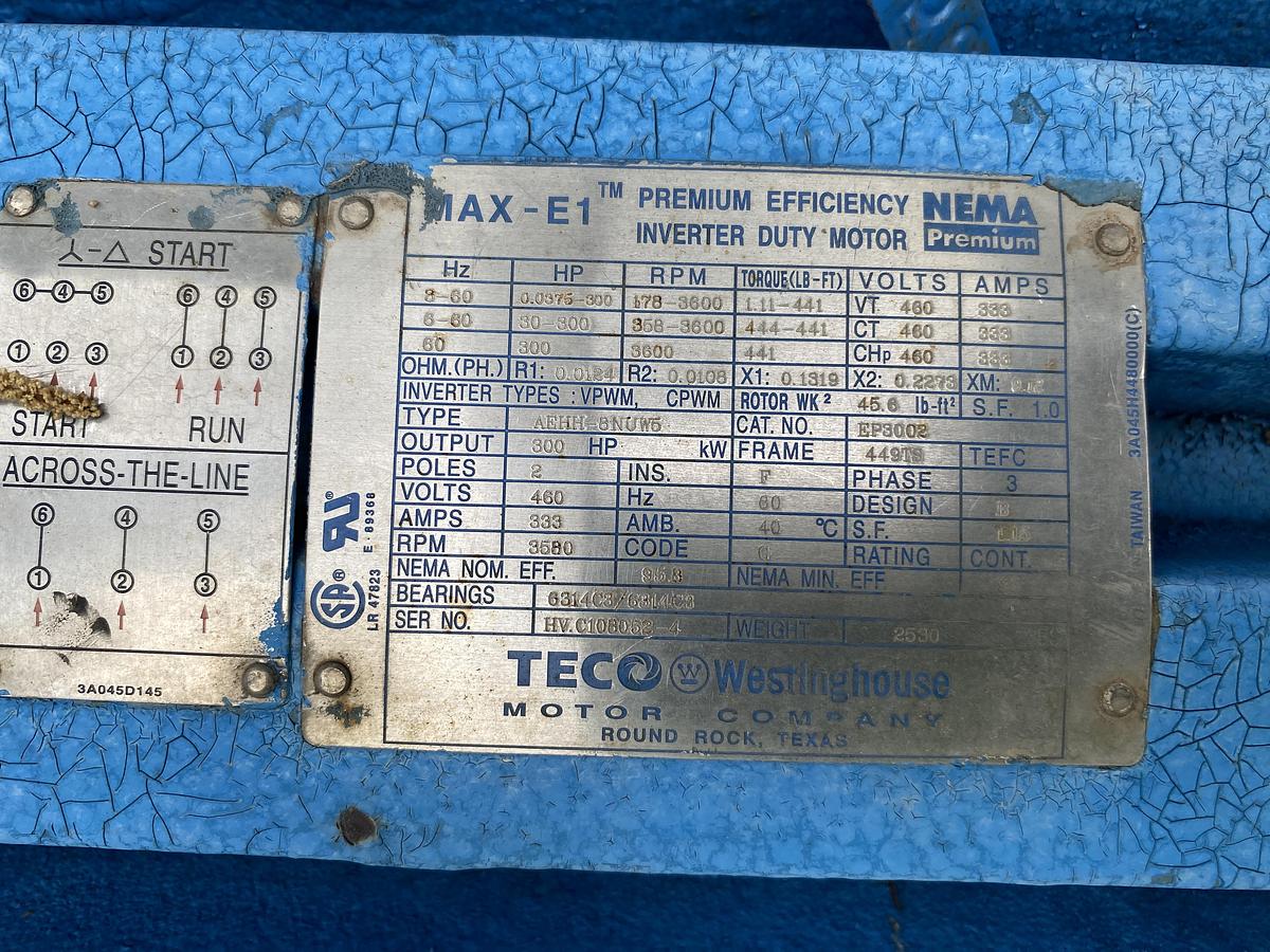 Used Used HSI Model NT88408 11-stage centrifugal gas blower