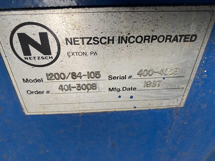 Used Used Netszch Model 1200-84/105 100 cu ft.  Poly plate and frame press