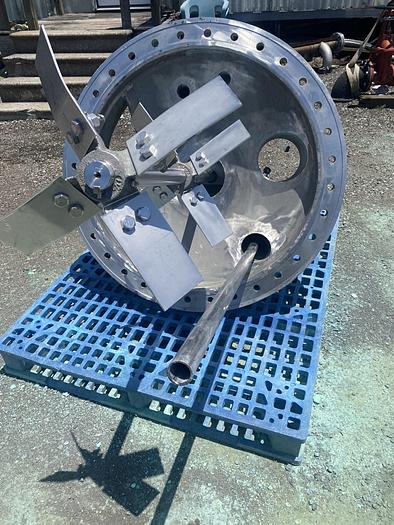 Used Used Circleville Metal Works approximately 150 gallon 304 stainless steel vertical mix tank