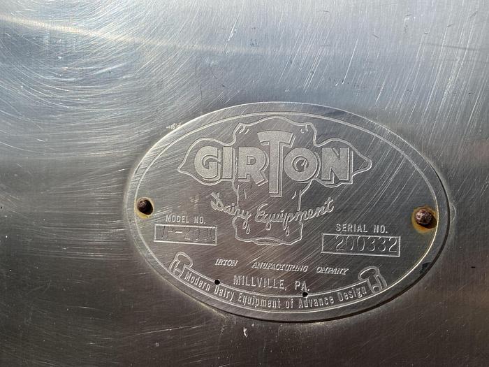 Used Used Girton 2000 gallon stainless steel batch processor
