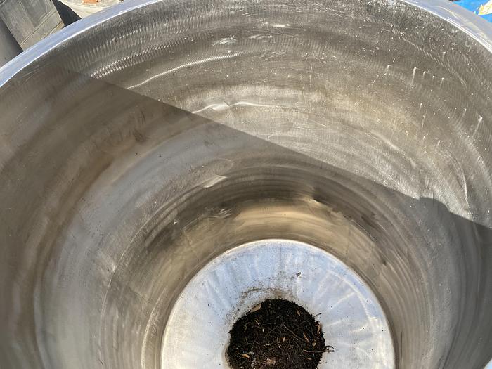 Used 250 gallon stainless steel vertical tank
