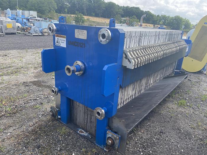 Used Used Micronics 41 cu.ft recessed plate filter press