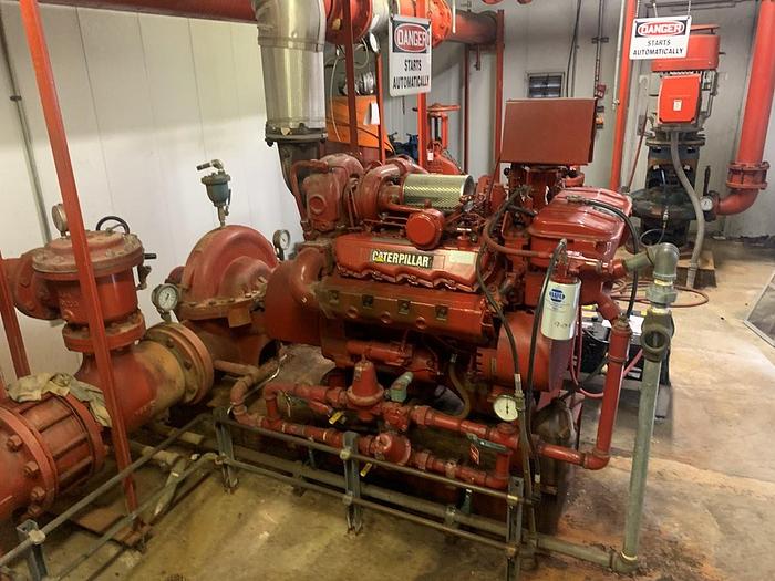 Used Used complete diesel fire pump skidded building