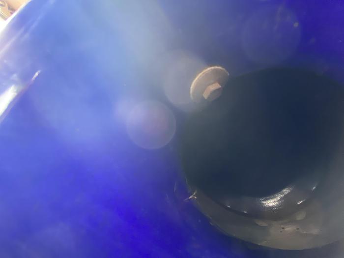 Used Pfaudler approximately 2000 gallon horizontal glass lined tank