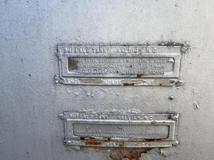 Used Used approximately 20,000 gallon vertical carbon steel storage tank