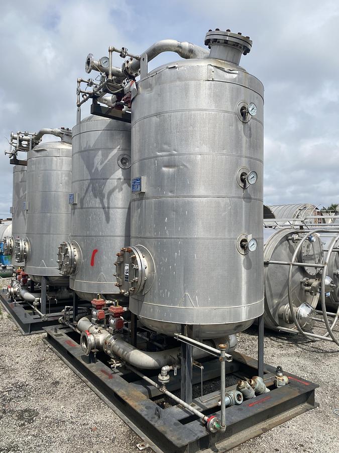 Used Used Industrial Piping Gas Dryer Skid
