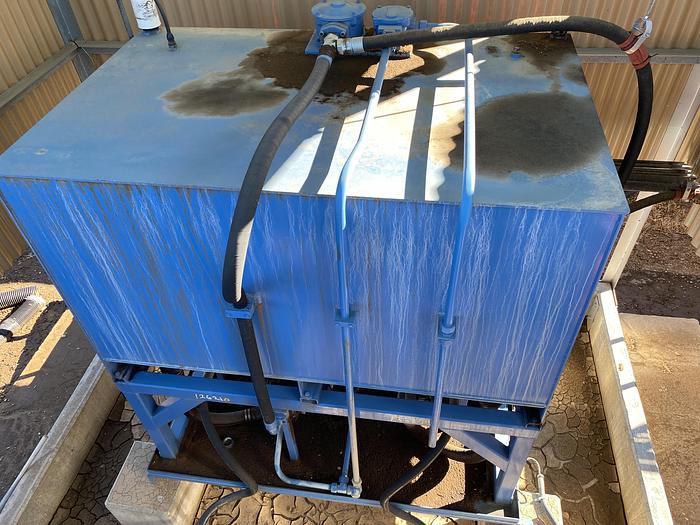 Used Used Bruks 70' Back-On Truck Dump with optimized smooth cargo flow receiving hopper