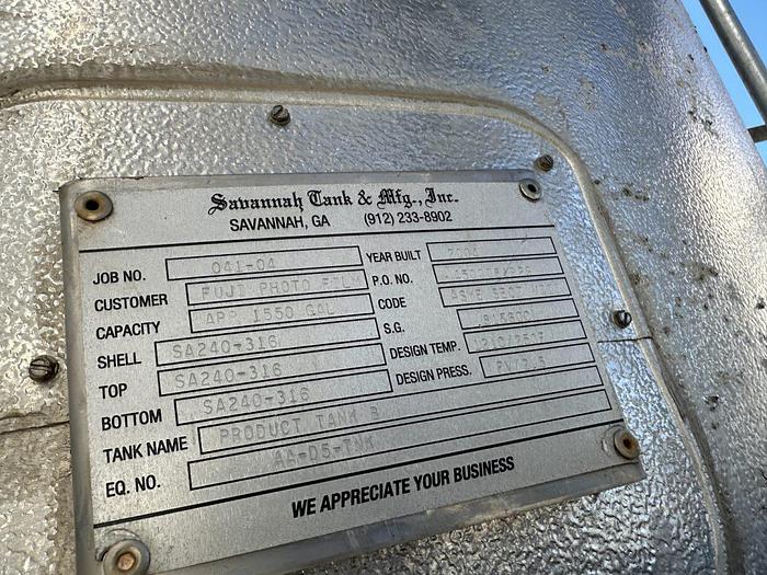 Used 2004 Savannah Tank & Mfg. Inc.