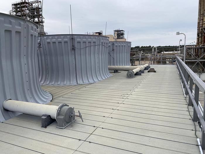 Used Used International Cooling Tower 3- Cell cross flow 5,899 ton FRP cooling tower