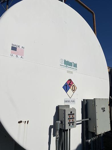 Used Used Highlands Tank approximately 30,000 gallon horizontal self-contained fuel tank