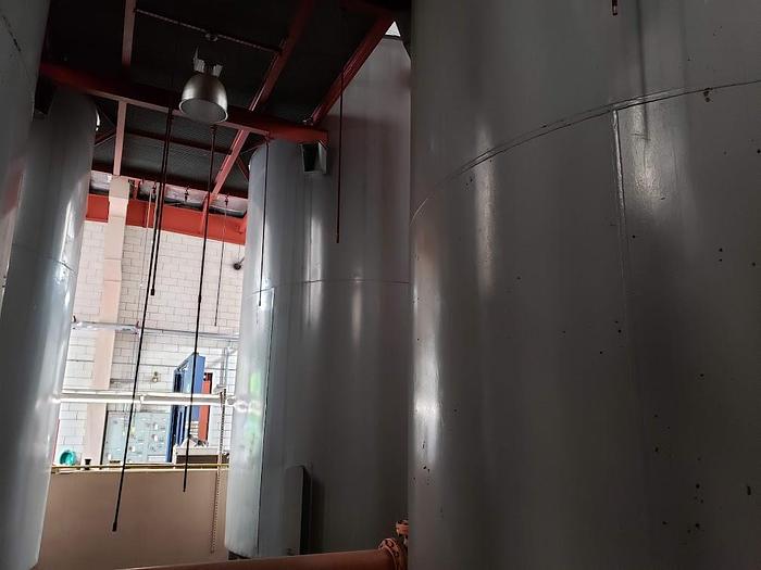 Used Used Buffalo Steel Div. approximately 17,000 gallon vertical carbon steel pressure tanks