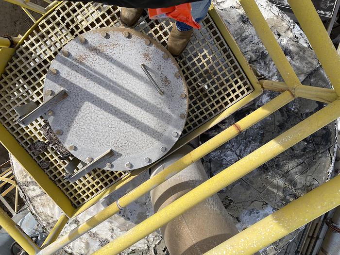 Used Used Armor Metalworks approximately 10,500 gallon 304L stainless steel vertical tank