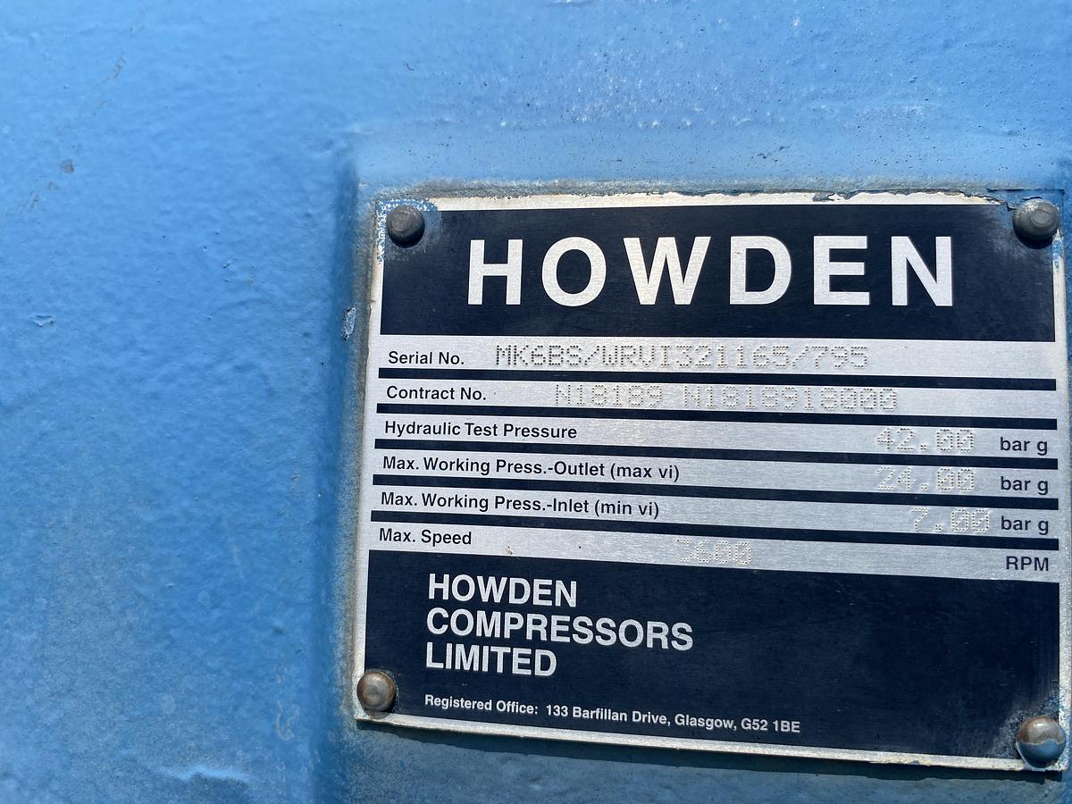 Used Used Howden Model WRVI321165 Compressor