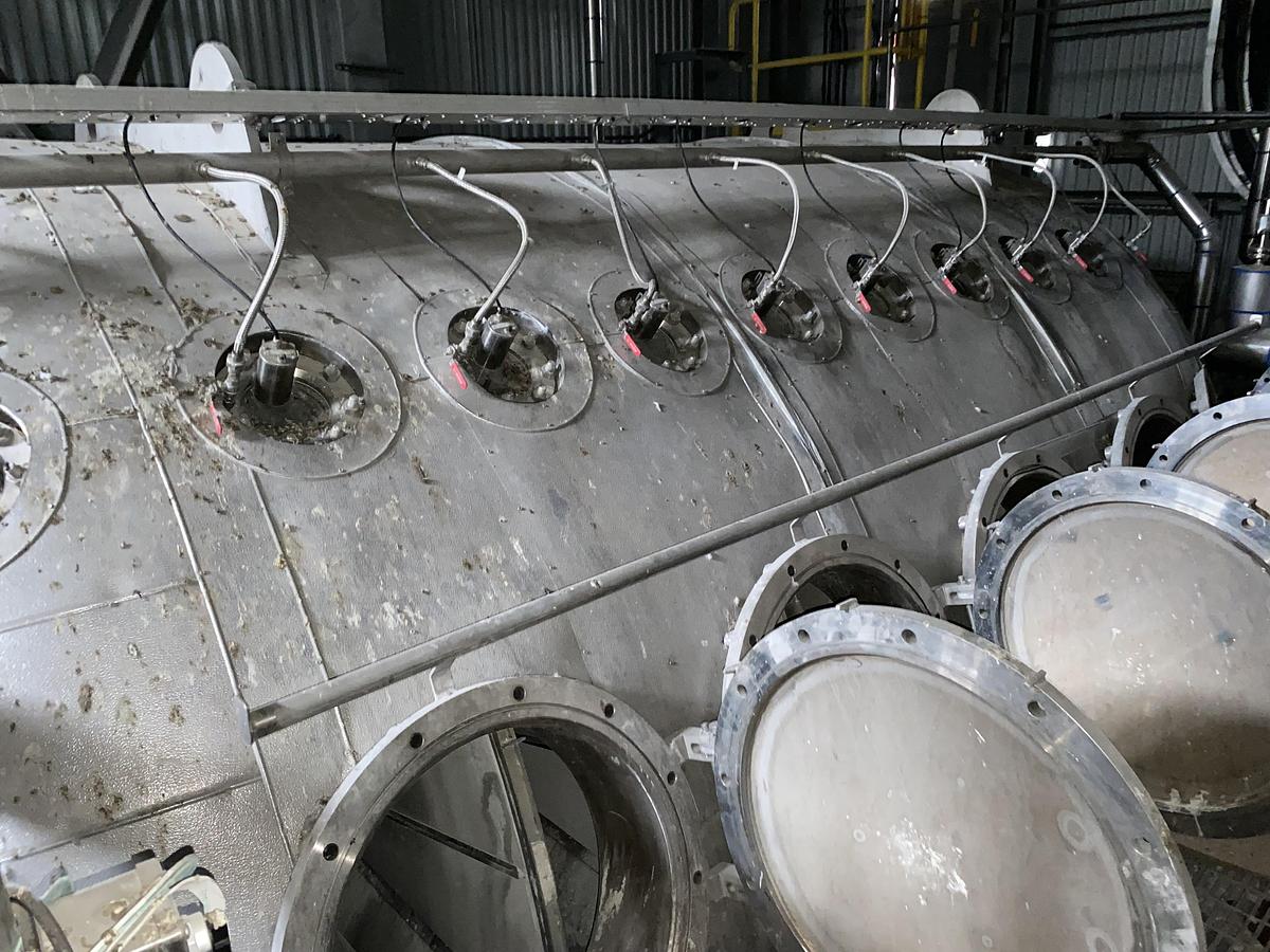 Used Used White Liquor Filtration System.  Consisting of an Andritz LimeWhite Model WLF3709 Rotary, pressurized precoat disc