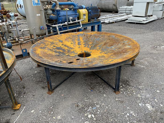 Used Used Ace Roto-Mold 4900 gallon poly tank with stand